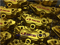 Special aluminum alloy die-casting anodized gold