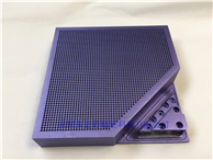 Special aluminum alloy die-casting anodized purple